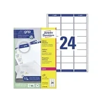 Abbildung von AVERY Zweckform Etiketten L7159 100 weiß 63,5 x 33,9 mm