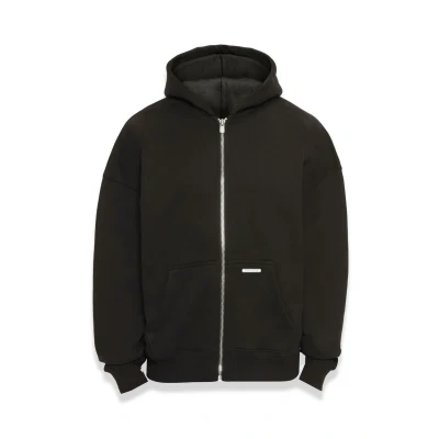 Abbildung von Dropsize Bazix Republiq Super Heavy Zipper Sweatjacke, Herren, Größe: Large, Black