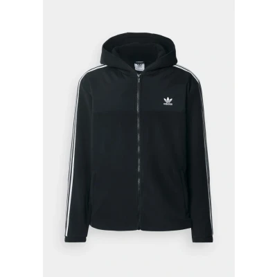 Abbildung von adidas Originals Adicolor 3STRIPES Teddy Fleece Fleecejacke, Herren, Größe: Small, Black