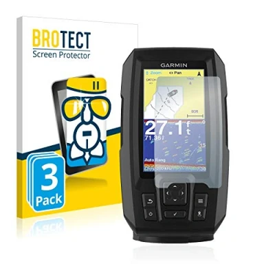 Abbildung von BROTECT Schutzglas für Garmin Striker Vivid 4cv (3 Stück) Schutzfolie Panzer Folie Glas [Extrem Kratzfest 9H, Anti Fingerprint, Ultra Transparent]