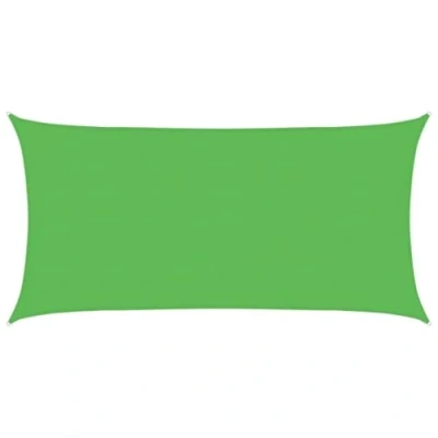 Abbildung von vidaXL Sonnensegel Sonnenschutz Windschutz Sonnendach UV Schutz Sonnenschutzsegel Schattenspender Garten Terrasse Balkon 160g/m² Hellgrün 4x7m HDPE