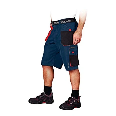 Abbildung von Leber &amp; Hollman Herren kurze Arbeitshose LH FMN TS, 65% Polyester 35% Baumwolle 270 g/m2, Bundhose mit Multifunktionstaschen+ Schlaufe und Schlüsselhaken