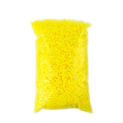 Abbildung von PSYWORK 100g Schwarzlicht Acrylglas Granulat Gelb
