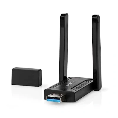 Abbildung von Nedis Netzwerk Dongle Wi Fi AC1200 2.4/5 GHz (Dual Band) USB3.0 Speed total: 1200 Mbps Windows 10 / 11 8