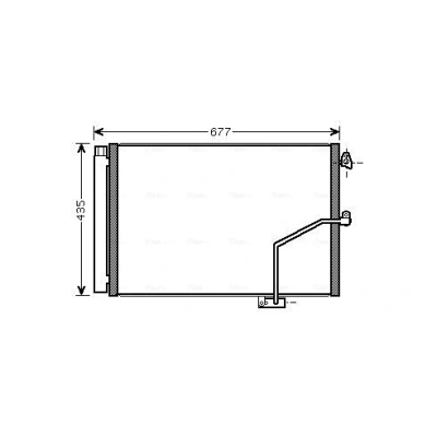 Abbildung von PRASCO MSA5450D Klimakondensator mit Trockner 13,8 Aluminium 605 R 134a MERCEDES BENZ: C Klasse T modell, Limousine, E Limousine