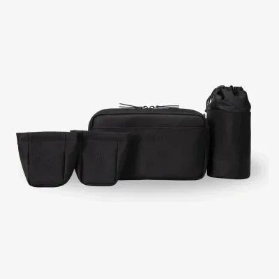 Abbildung von Vitomalia® Multifunktionale Bauchtasche für Hundebesitzer: Praktische Gassitasche mit geruchsneutrale Leckerlitasche, Kotbeutelspender &amp; Wasserflaschenhalter (Schwarz)