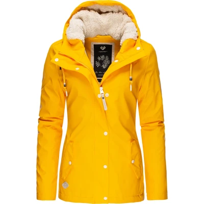 Abbildung von Ragwear Regenjacke &quot;Marge II Intl.&quot;, mit Kapuze, Warm gefütterter Damen Winter Regenmantel