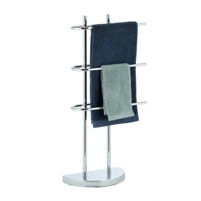 Abbildung von relaxdays Handtuchständer Handtuchhalter Chrom dreiarmig