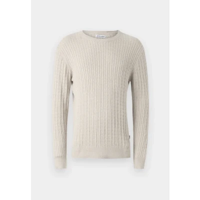 Abbildung von Jack &amp; Jones Jjeemil CREW NECK NOOS Strickpullover, Herren, Größe: XXL, Oatmeal