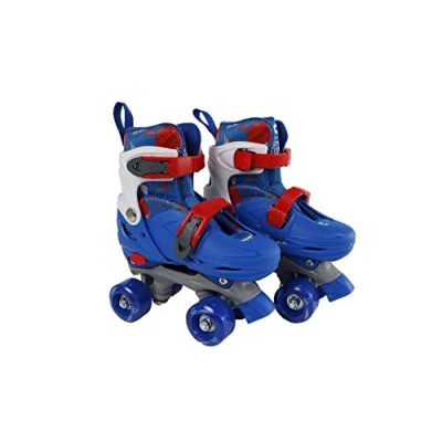 Abbildung von Van Manen Rollschuhe Kids Globe blau/rot Größe 31 34 verstellbar, mit zwei