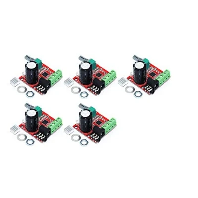 Abbildung von TECNOULAB 5 Stück PAM8610 12V Mini Hi Fi Stereo Audio Verstärker 2X10W Dual Channel Klasse D