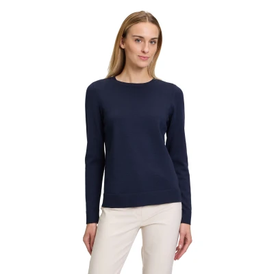 Abbildung von Betty Barclay Basicmit Rundhalsausschnitt Strickpullover, Damen, Größe: 36, Dunkelblau