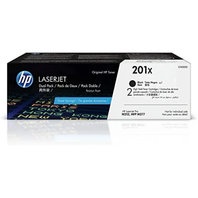 Abbildung von HP Toner Doppelpack 201X Schwarz (hohe Kapazität)