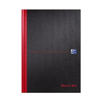 Abbildung von Oxford Black n&#039; Red, Notizbuch A4, Hardcover, gebunden, liniert, schmal, 192 Seiten, 1