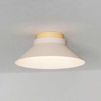 Abbildung von Eglo 900736 Deckenleuchte MOHARRAS Holz braun E27 1X40W H:16cm Ø40cm dimmbar