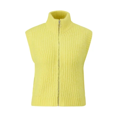 Abbildung von QS by s.Oliver Strickjacke, Damen, Größe: Small, Vanille