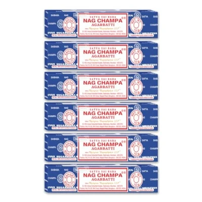 Abbildung von Satya Incense Räucherstäbchen Nag Champa (3x 15g) (3er Set, 3 St., Champa), Champa, Räucherstäbchen, Incense, sticks, Agarbatti,