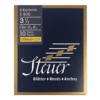 Abbildung von Steuer Blatt BB Klarinette Blue Line S800 deutscher Schnitt 10er Packung Gr.3 1/2
