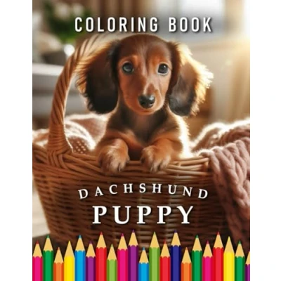 Abbildung von Dachshund Puppy Coloring Book: for Adults &amp; Children The perfect Gift Dog Fans (Dogs Books)