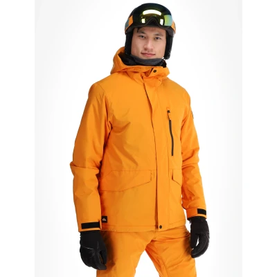 Abbildung von Quiksilver Men&#039;s Mission SOLID JK Jacket, ORANGE Pepper, L