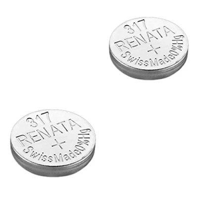 Abbildung von Renata Armbanduhrbatterie Swiss Made Batterienzellen Silberoxid 0 Quecksilberfreie Knopfzelle 1,55 V Long Life Batterien 317 SR516SW