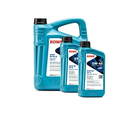 Abbildung von 7 Liter (5L+2L) ROWE HIGHTEC SYNT RS HC D SAE 5W 40 Motoröl Made in Germany