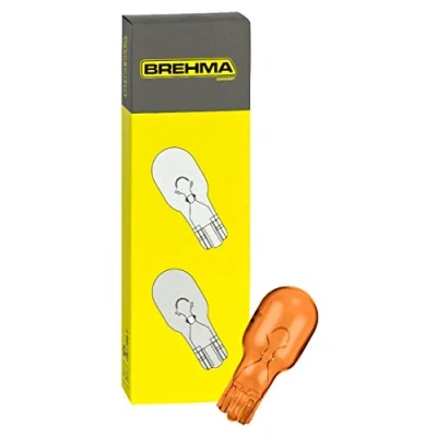 Abbildung von 10x BREHMA WY16W 12V 16W W2.1x9.5d orange gelbe W16W Glassockellampe