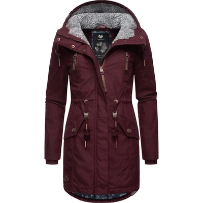 Abbildung von Ragwear Elsie Wintermantel, Damen, Größe: XS, Wine red