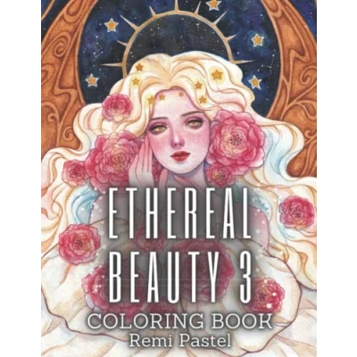 Abbildung von Ethereal Beauty 3: Fantasy Coloring Book Featuring 30 Portrait Illustrations of Beautiful Ladies, Goddesses, and Fairies Art Nouveau Style