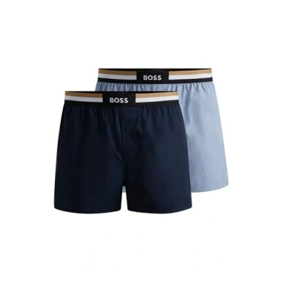 Abbildung von BOSS 2 PACK Boxershorts, Herren, Größe: XXL, Open blue