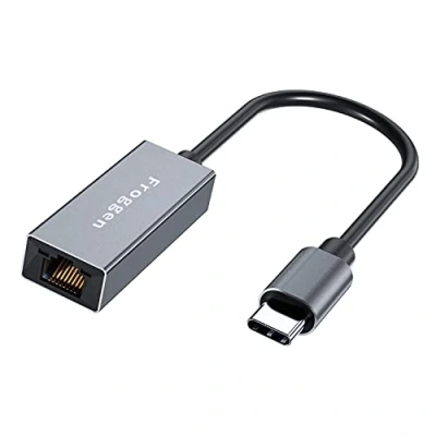 Abbildung von Froggen USB C zu Ethernet Adapter, Typ Gigabit Adapterkabel auf RJ 45 LAN Adapter für Mac OS 10.5 to 10.10,10.11, Windows 10/8.1/8/7 / XP/Vista, Linux