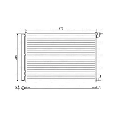 Abbildung von VALEO 814468 Klimakondensator mit Trockner Aluminium 449 MERCEDES BENZ: GLC Coupe, C Klasse Limousine, T modell