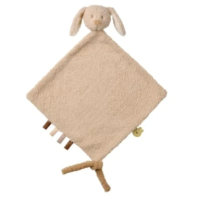 Abbildung von Nattou Großes Schnuffeltuch aus Polyester, Hase, Wegbegleiter ab der Geburt, 35 x cm, Teddy, Beige