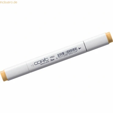 Abbildung von COPIC Classic Marker Typ YR 21, Cream, professioneller Layoutmarker, mit einer breiten und feinen Spitze