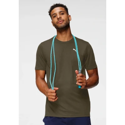 Abbildung von Puma Performance TEE Sport Tshirt, Herren, Größe: Small, Dark olive