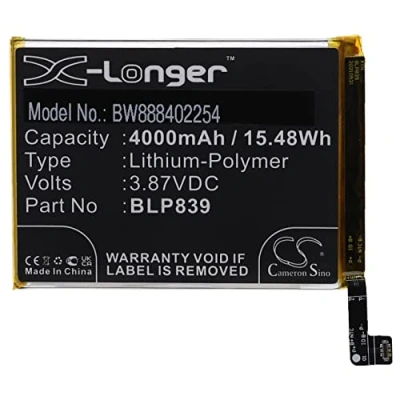 Abbildung von vhbw Akku kompatibel mit Oppo Reno5 Z 5G (2021), CPH2211 Handy Smartphone Telefon (4000mAh, 3,87V, Li Polymer) schwarz