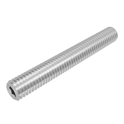 Abbildung von SECCARO Gewindestift mit Kegelkuppe M8 x 60 mm, Edelstahl V2A VA A2, DIN 913 / ISO 4026, Innensechskant, 20 Stück