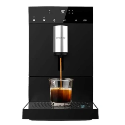Abbildung von Cecotec Superautomatische Kaffeemaschine Cremmaet Compact, 19 Bar, Thermoblock System, frisch gemahlene Bohnen mit Plug&amp;Play, 150 g Kaffeebohnentank Mühle, 1,1 L Wassertank