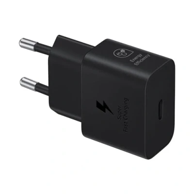 Abbildung von Samsung Type C 25 Watt Schnellladegerät Schwarz EP T2510NBEGWW