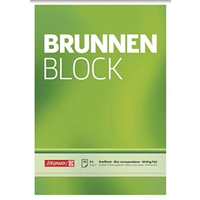 Abbildung von Brunnen Briefblock / Schreibblock Der Block (A5, blanko, 50 Blatt, 70 g/m²)