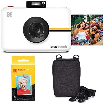 Abbildung von KODAK Step Touch 13MP Digitalkamera &amp; Instant Drucker mit 3,5&quot; LCD Touchscreen Display (Weiß) Reiseset