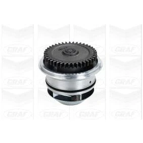 Abbildung von GRAF PA1011 Wasserpumpe mit Dichtring, ohne Deckel mechanisch Stahlblech für Keilrippenriementrieb VOLKSWAGEN: LT 28 35 II Bus, 46 2 Kasten