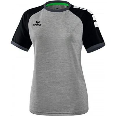 Abbildung von Erima Damen ZENARI 3.0 Trikot, Grau Melange/Schwarz/Dunkelgrau, 44