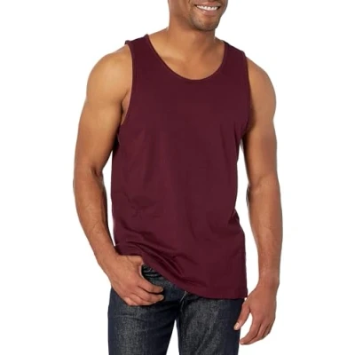 Abbildung von Amazon Essentials Herren Tanktop, Normale Passform, Burgunderrot, XS