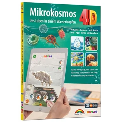 Abbildung von Mikrokosmos 4D Bakterien Natur Das Leben in einem Wassertropfen mit App entdecke die Welt im ganz Kleinen: Virtuelles Lernen Buch und ... faszinierende Kleinen