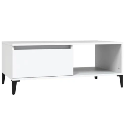 Abbildung von vidaXL Couchtisch Weiß 90x50x36,5 cm Holzwerkstoff (1 St)