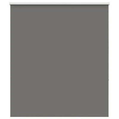 Abbildung von vidaXL Verdunkelungsrollo Grau 140x175cm Stoffbreite 136,6cm Polyester, Rollo, Klemmfix, Thermorollo, Verdunklungsrollo, Klemmrollo, Fensterrollo