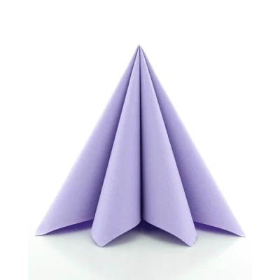 Abbildung von Sovie HORECA Servietten in Lila aus Linclass Airlaid, stoffähnliche Einwegservietten ideal für Hochzeit &amp; Partys, 40 x cm, 50 stück