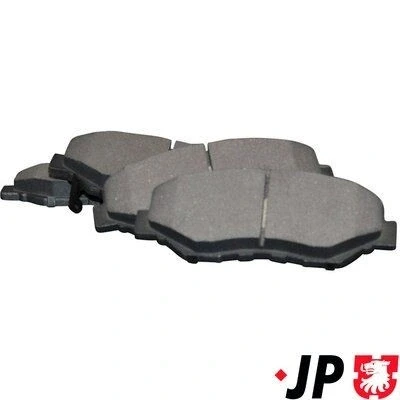 Abbildung von JP GROUP 3463600610 Bremsbelagsatz Vorderachse mit akustischer Verschleißwarnung HONDA: CR V 2, CIVIC 10 Schragheck, Stufenheck