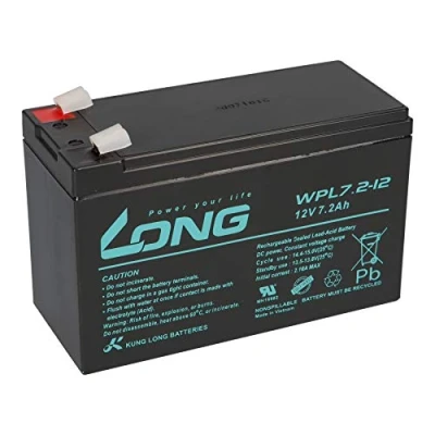 Abbildung von Long Bleiakku 12V 7,2Ah WPL7.2 12 M F2 longlife 10 Jahre kompatibel USV UPC Bleigel Gel Akku 7Ah 8Ah 9Ah